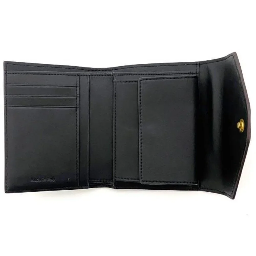 Celine Trifold Wallet Black Brown Blue - Picture 6 of 10